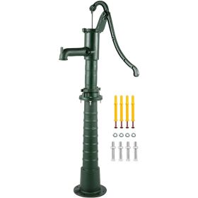 VEVOR Hand Water Pump w/ Stand, 15.7 x 9.4 x 51.6 inch Pitcher Pump& 26 inch Pump Stand w/ Pre-set 1/2" Holes for Easy Installation